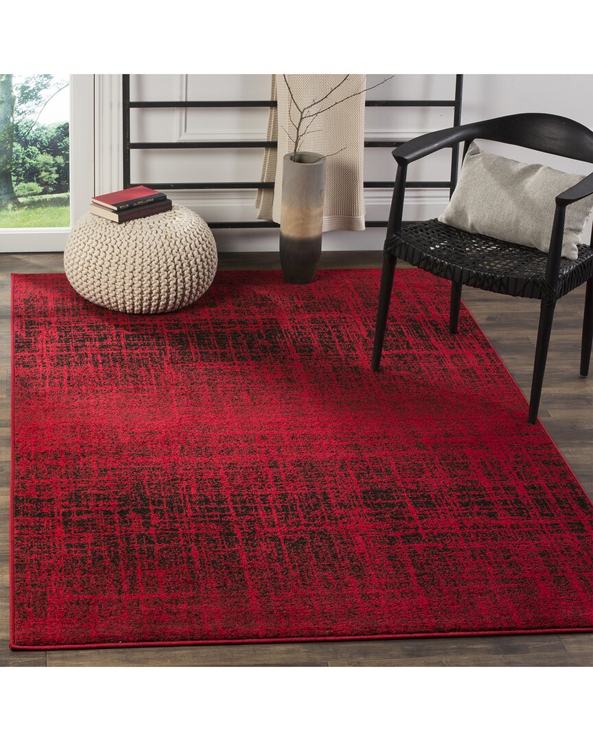 Safavieh Adirondack Fraydin Power Loomed Rug Red / Black In Red