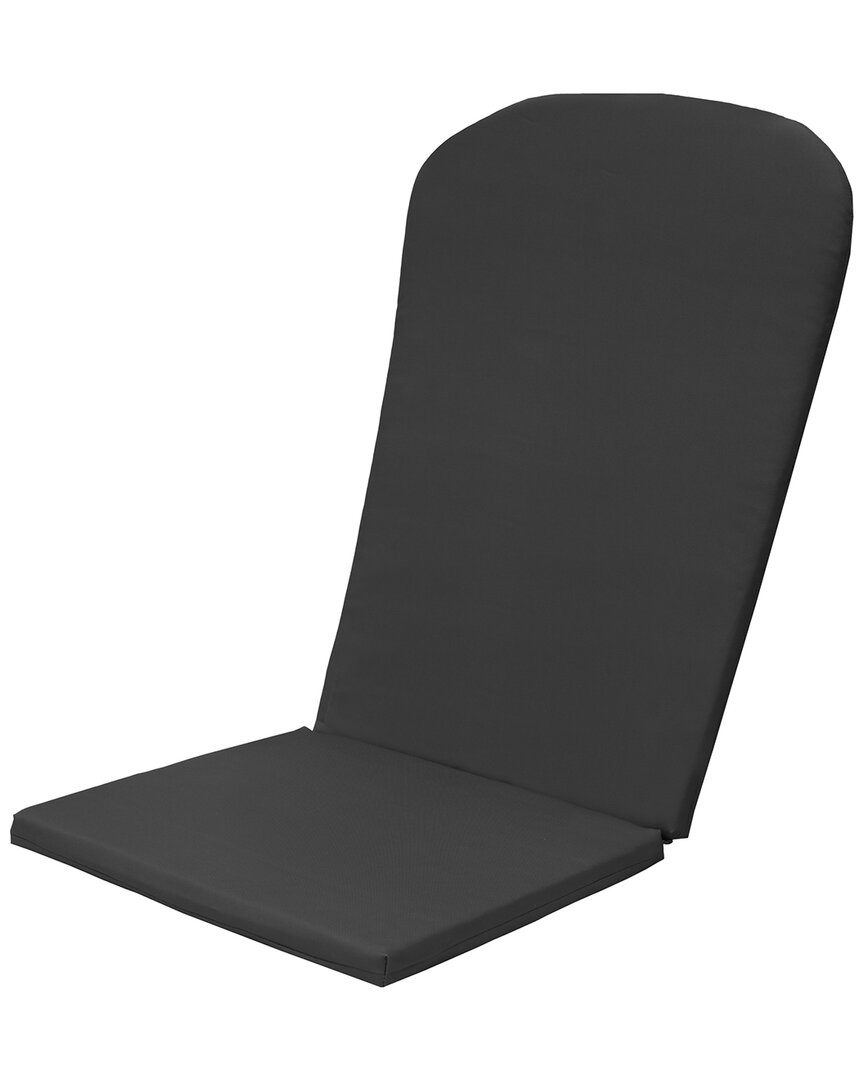 Commonwealth Home Fashions Outdoor Decor By Commonwealth Ebony Outdoor Solid High Back Adirondack Cushion