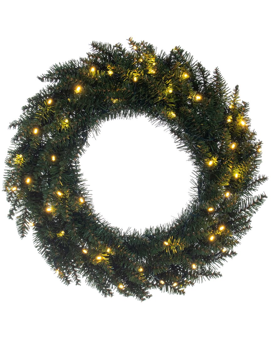 Vickerman 24in Camdon Fir Artificial Pre-lit Wreath