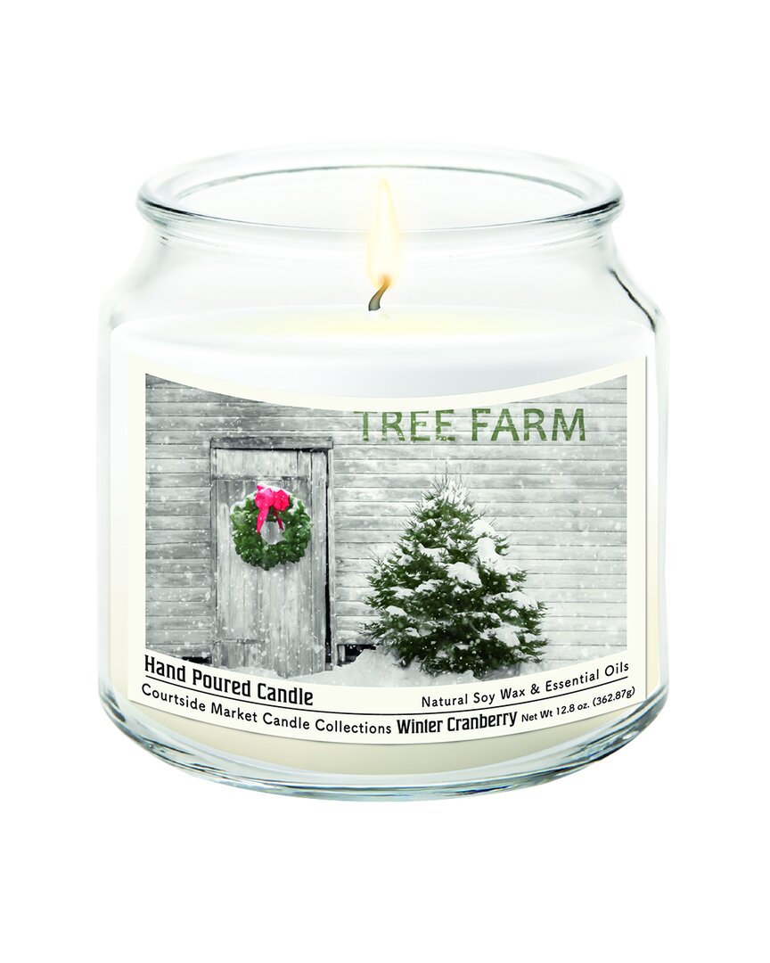 Courtside Market Wall Decor Courtside Market Tree Farm Hand-poured Soy Wax Candle In Multi