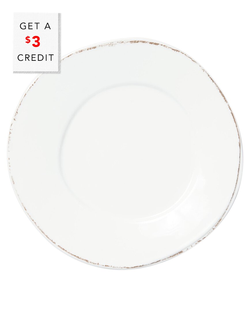Shop Vietri Melamine Lastra Dinner Plate With $3 Credit In White