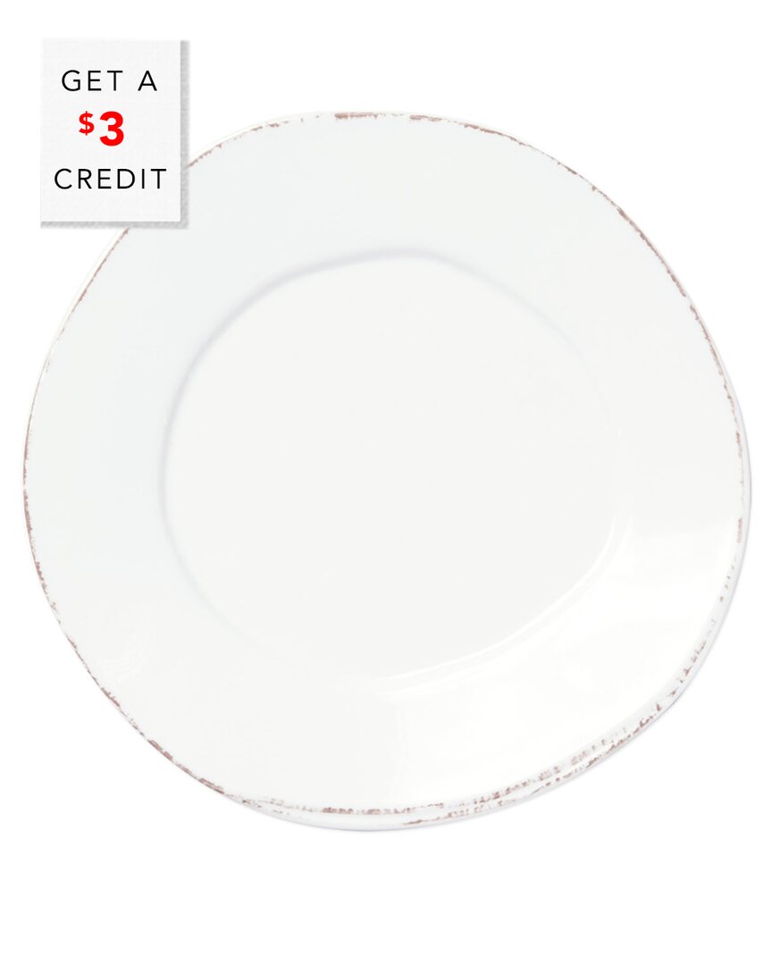 Shop Vietri Melamine Lastra Salad Plate With $3 Credit In White
