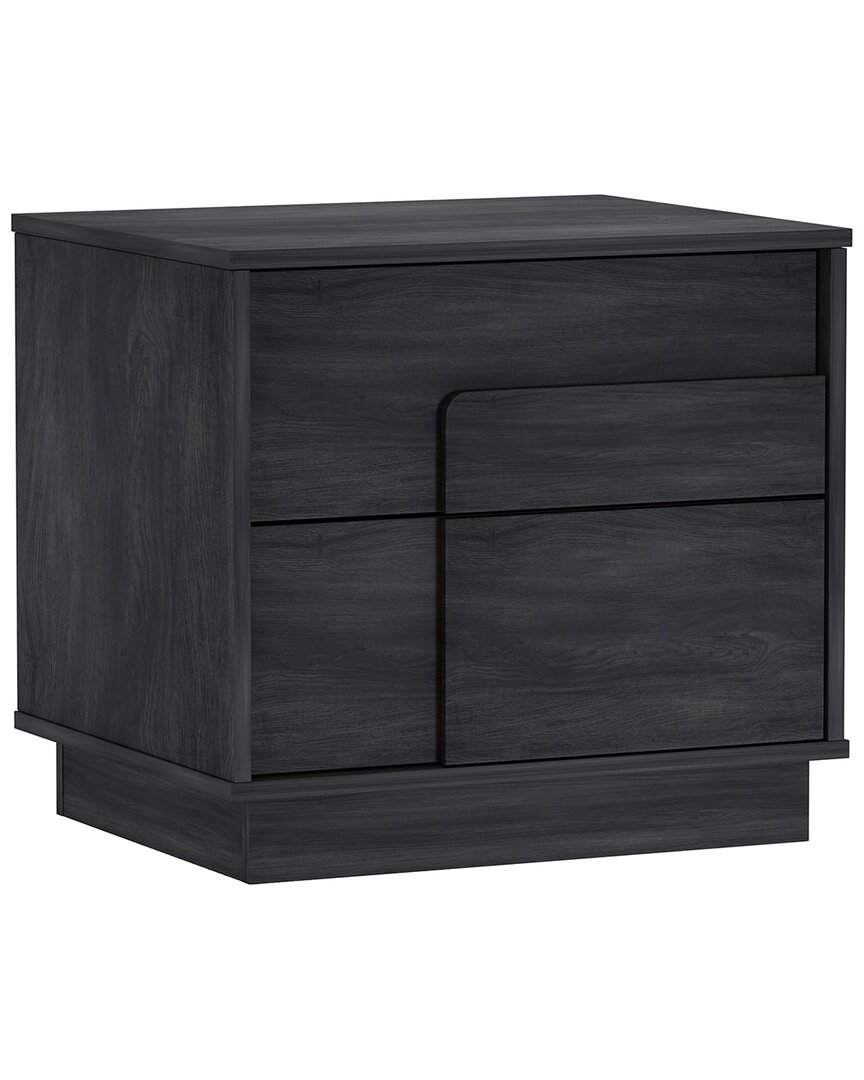 Manhattan Comfort Modern Horizon Nightstand In Grey