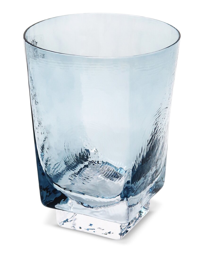 Vivience Set Of 6 Hammered Double Old-fashioned Glasses