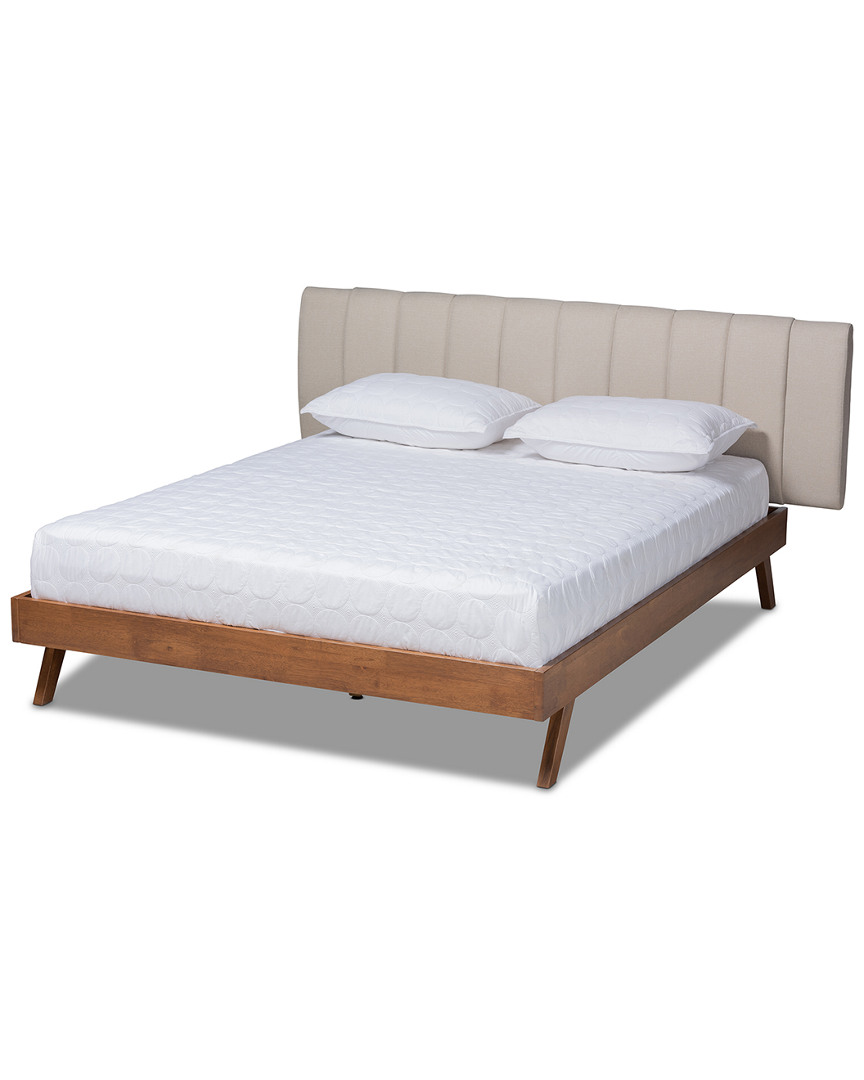 Design Studios Brita Mid-century Modern Wood King Size Bed