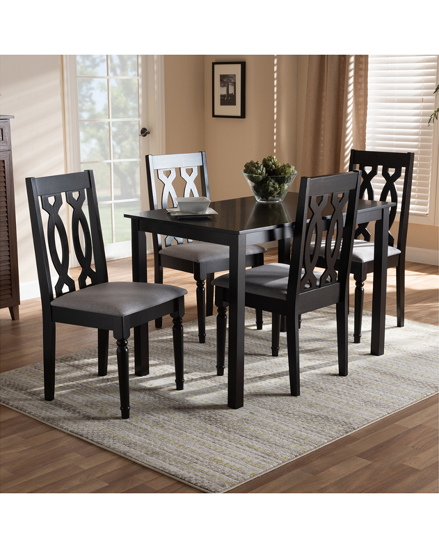 Design Studios Cherese Modern And Contemporary 5pc Wood Dining Set