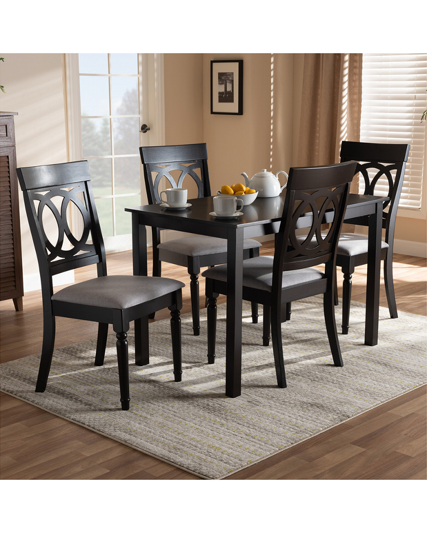 Design Studios Lucie Modern And Contemporary 5pc Wood Dining Set