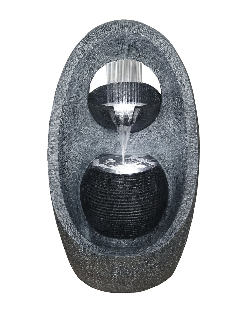 Northlight 30in Led Modern Style Outdoor Garden Water Fountain