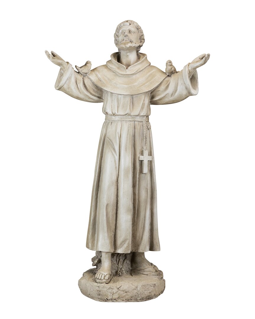 Northlight St. Francis Of Assisi With Birds Outdoor Garden Statue