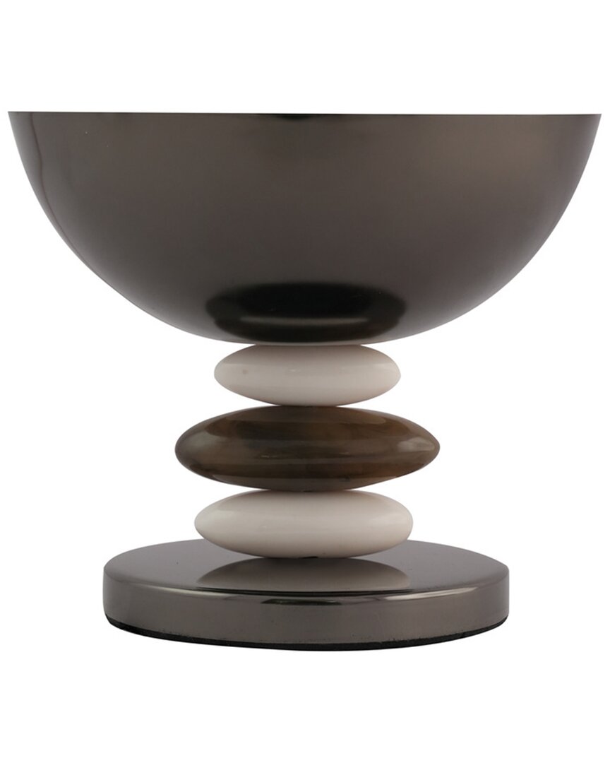Godinger Midnight Pebble Footed Nut Bowl In Black