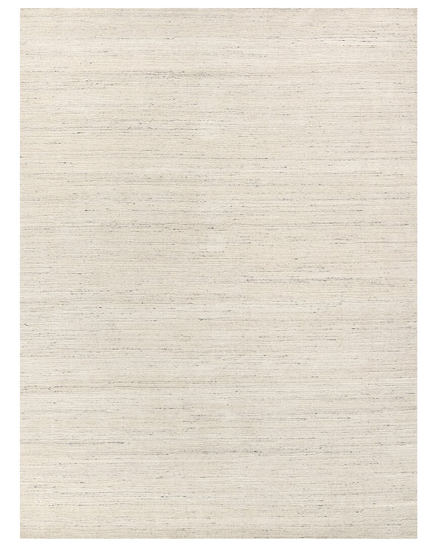 Exquisite Rugs Palazzo Hand-loomed New Zealand Wool And Bamboo Silk Rug In Gray