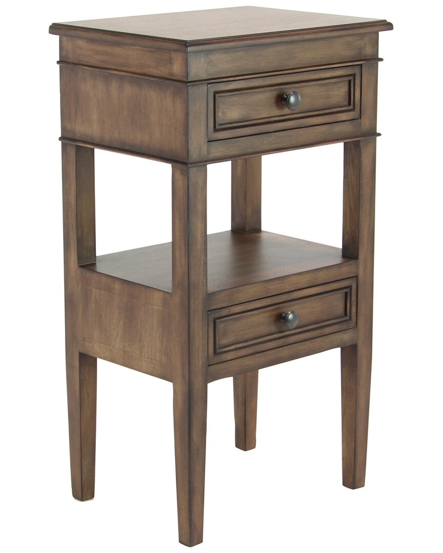 Peyton Lane Traditional Rectangle Accent Table In Brown