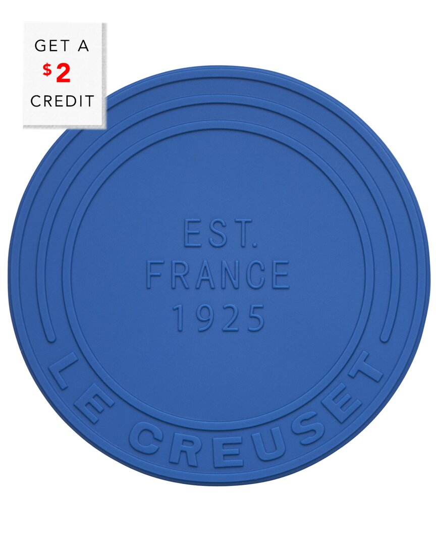 Le Creuset Marseille Silicone Trivet (est. 1925) With $2 Credit In Blue