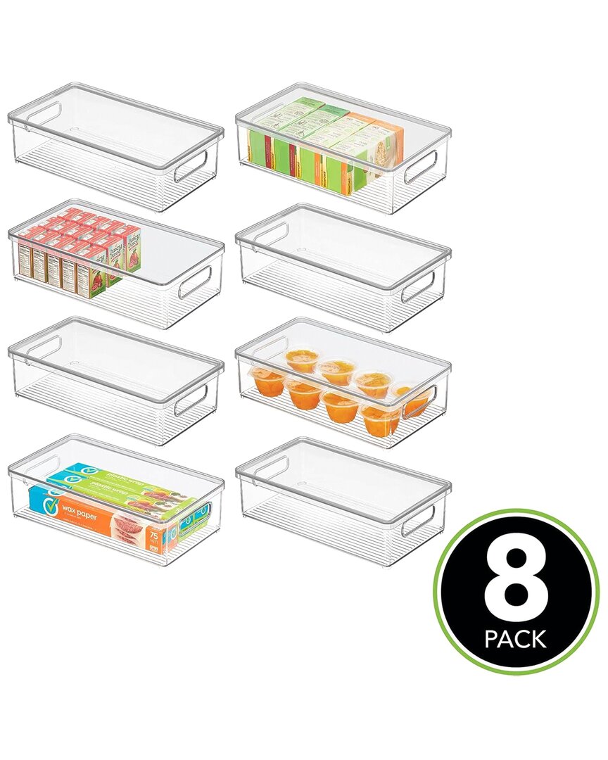 M DESIGN M DESIGN SET OF 8 KITCHEN FUNCTIONAL STORAGE BIN WITH LID 