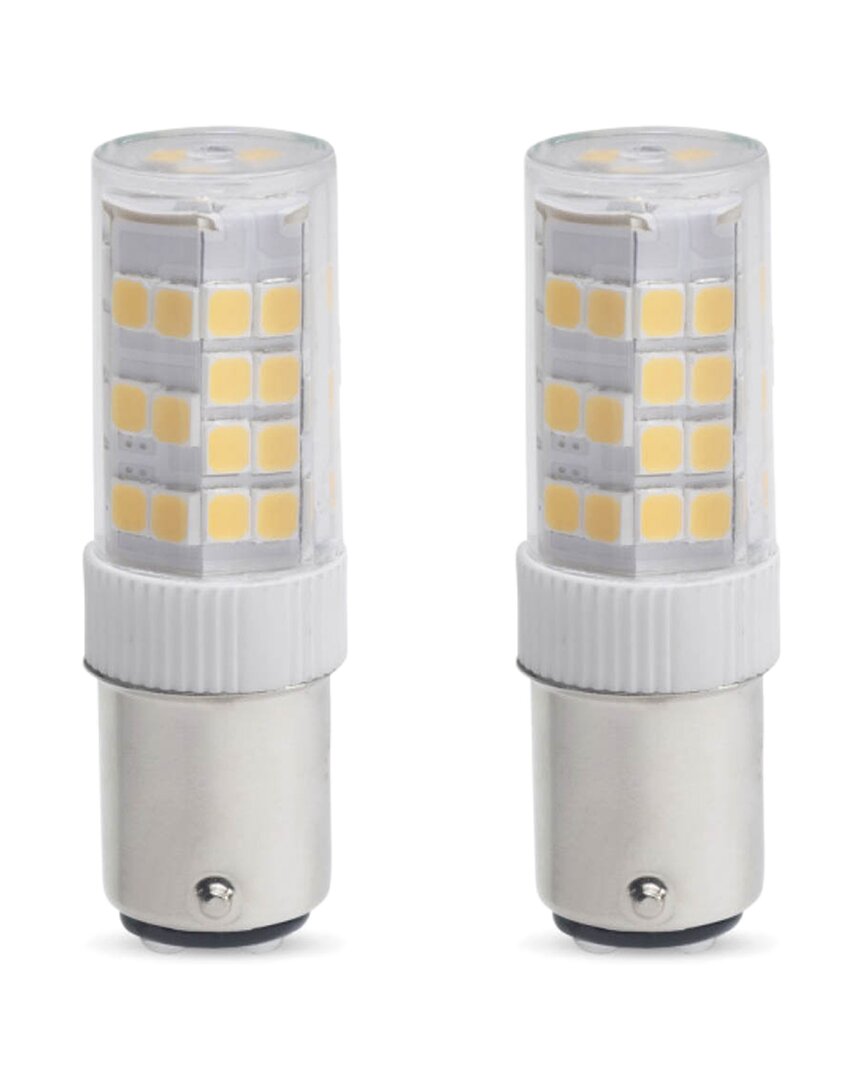 Bulbrite Pack Of 2-4.5w T5 Mini Led Bulb,line Voltage Double-contact Bayonet Base