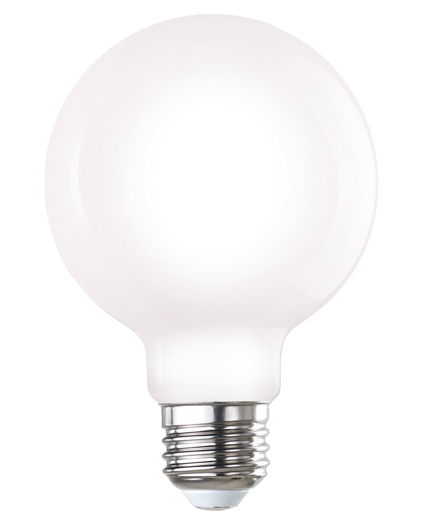 Bulbrite Pack Of (8) 7 Watt Dimmable Milky Filament G25 Medium (e26) Led Bulb