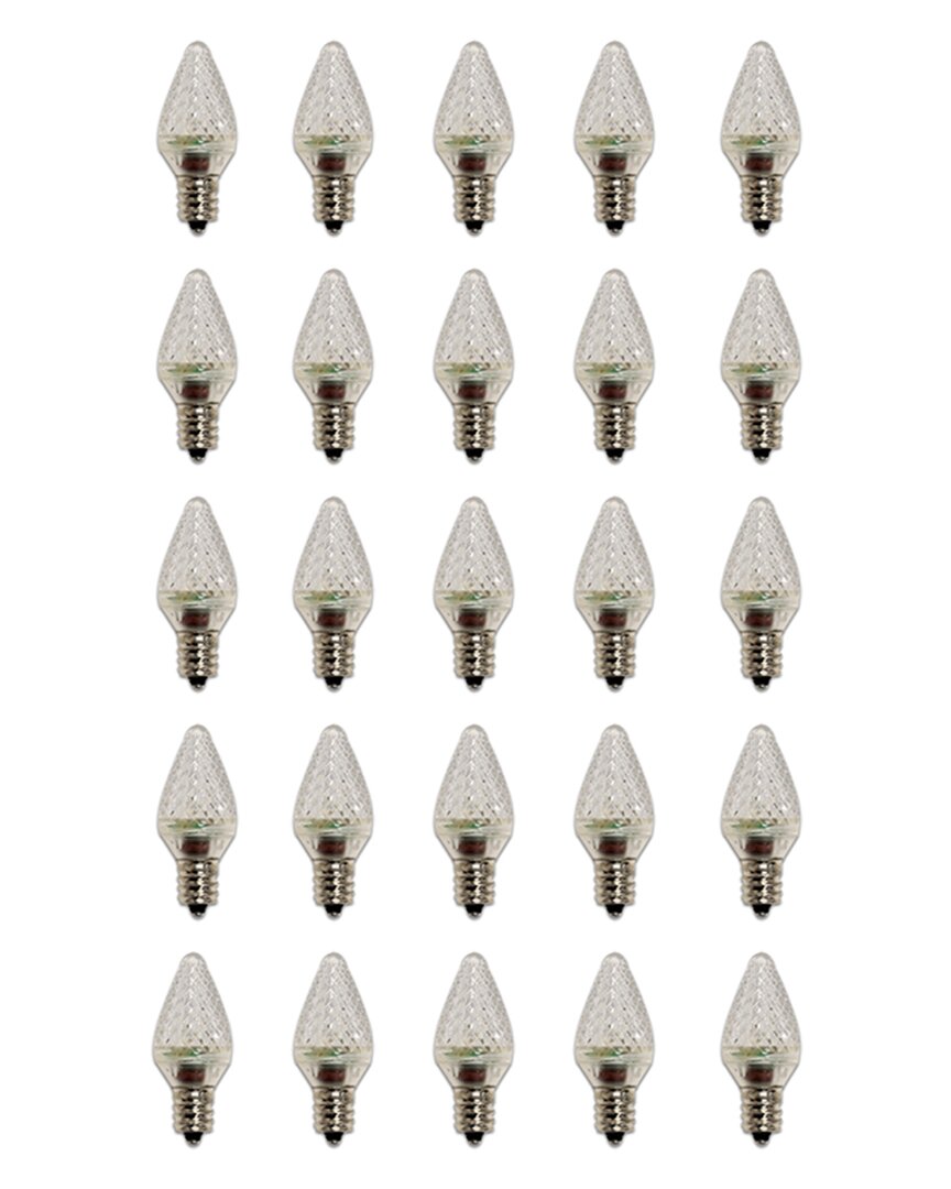 Bulbrite Pack Of (25) 0.6 Watt Clear C7 Candelabra Screw (e12) Led Bulb