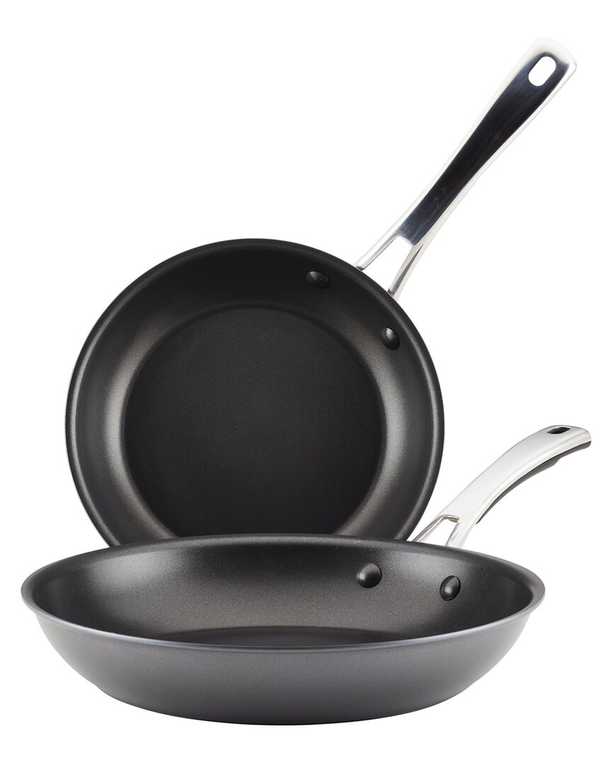 RACHAEL RAY RACHAEL RAY COOK + CREATE HARD ANODIZED NONSTICK FRYING PAN SET 