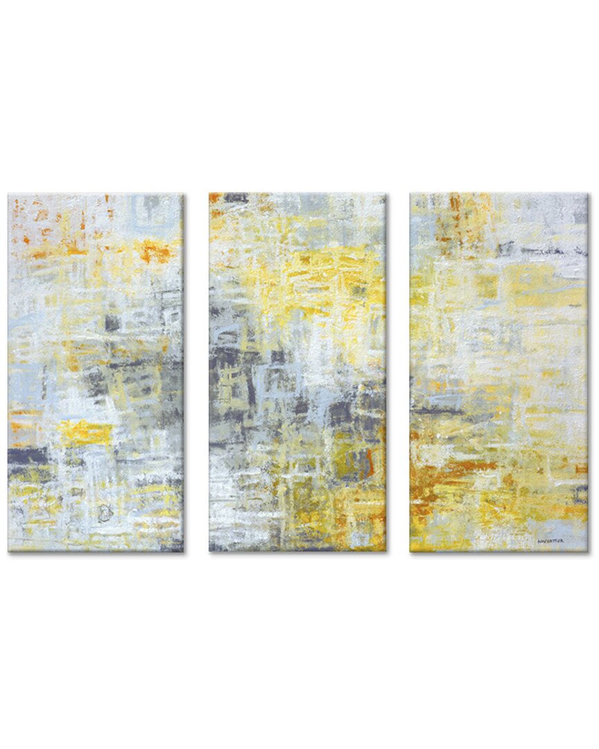 Ready2hangart Joy Within 3pc Wrapped Canvas Wall Art By Norman Wyatt