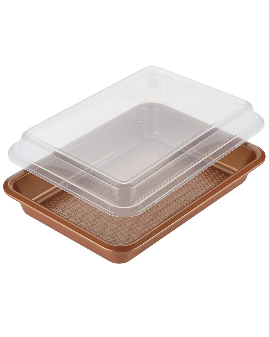 Ayesha Curry Bakeware Cake Pan With Lid In Copper