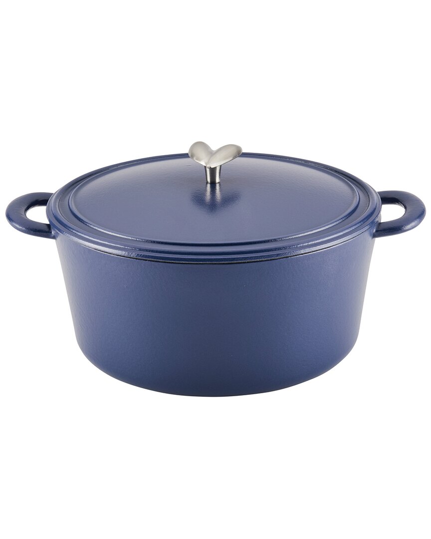Ayesha Curry Enameled Cast Iron Dutch Oven With Lid, 6-quart In Blue