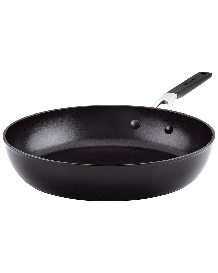 Kitchenaid Hard Anodized Nonstick Frying Pan In Black