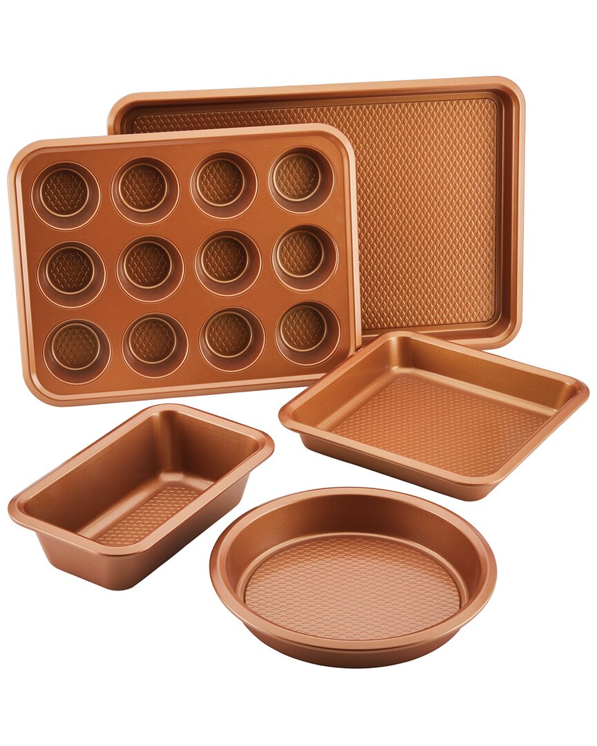 Ayesha Curry Bakeware Nonstick Bakeware Set, 5pc In Copper