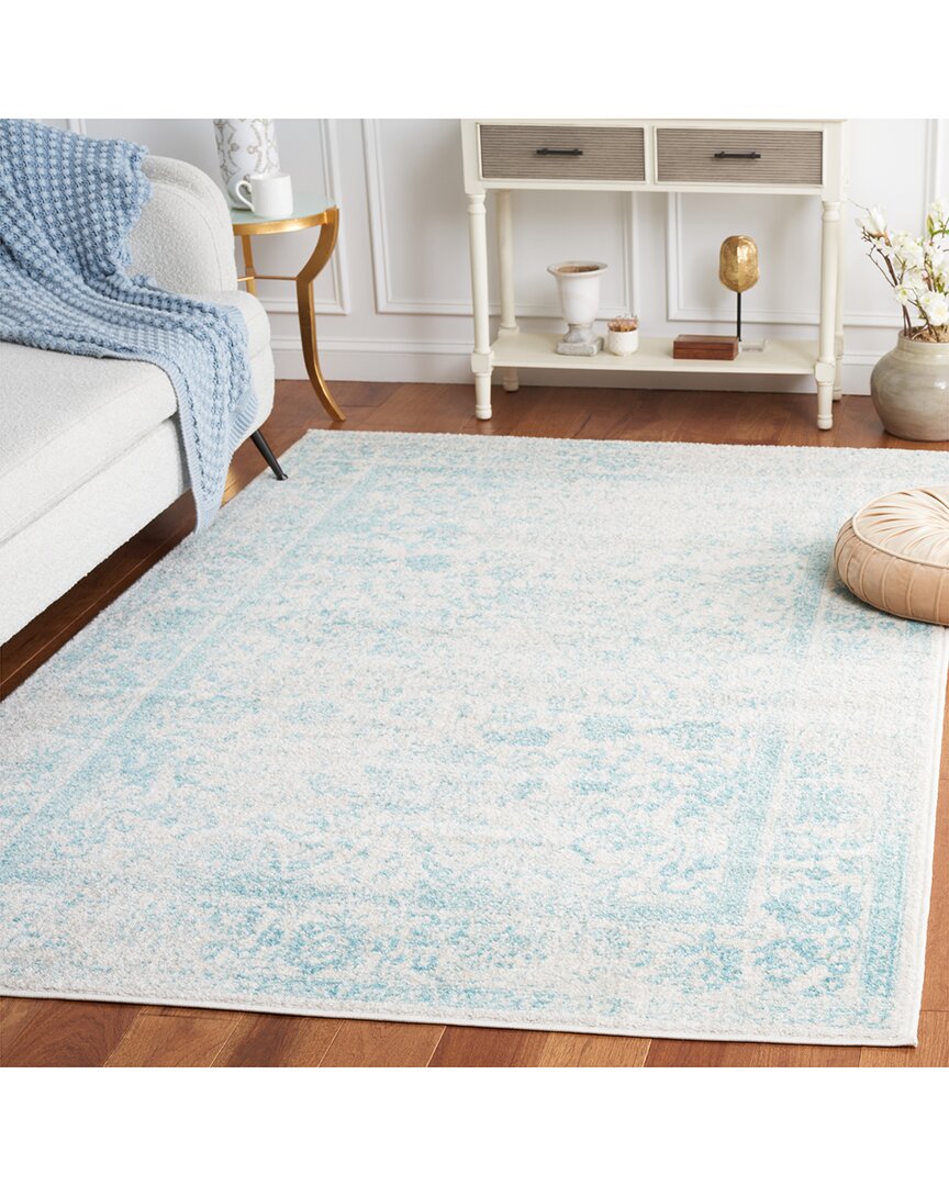 Safavieh Adirondack Rockfall Power Loomed Rug Ivory / Light In Blue