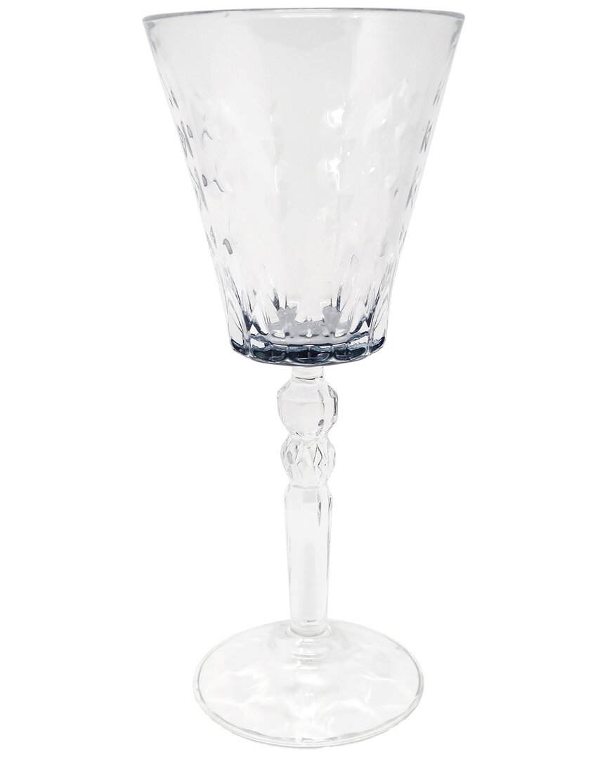 Vivience Set Of 6 Water Glasses With Smoked Luster Bottom