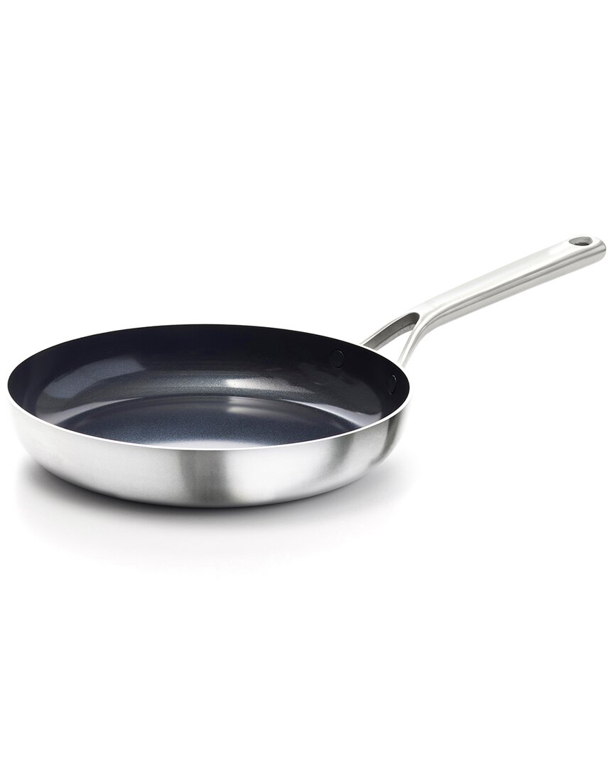 Oxo Tri-ply Stainless Steel 10 Frypan With Ceramic In Silver