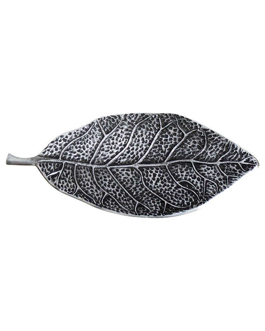 Shop Nearly Natural 16in Antique Leaf Decorative Accent Tray