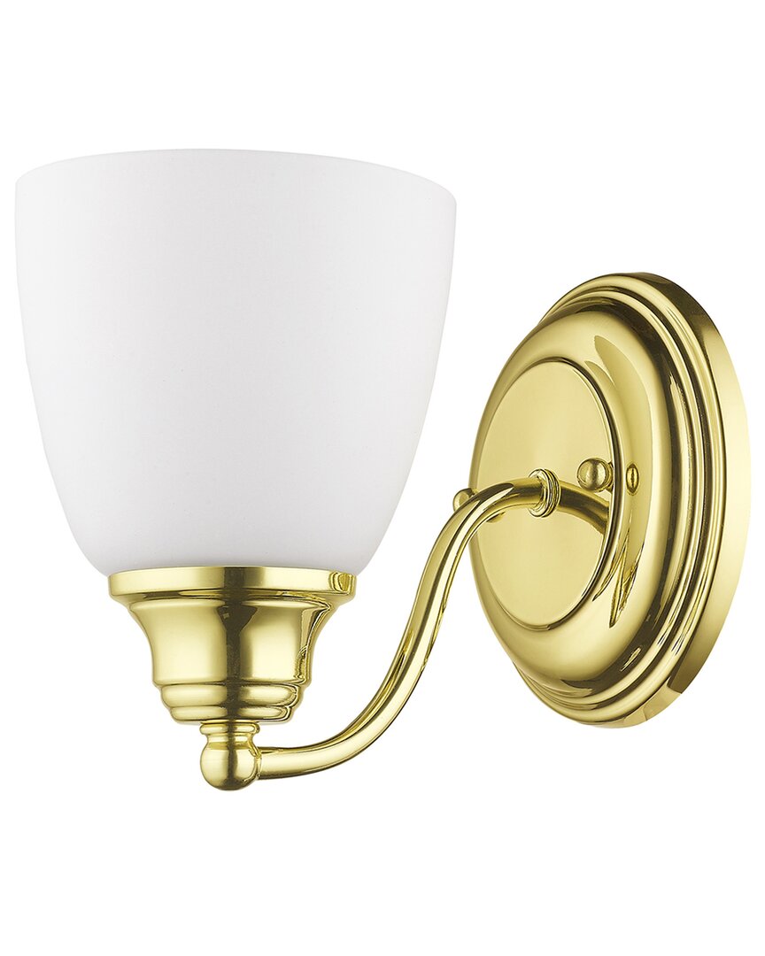 Livex Lighting Somerville 1-light Polished Brass Wall Sconce