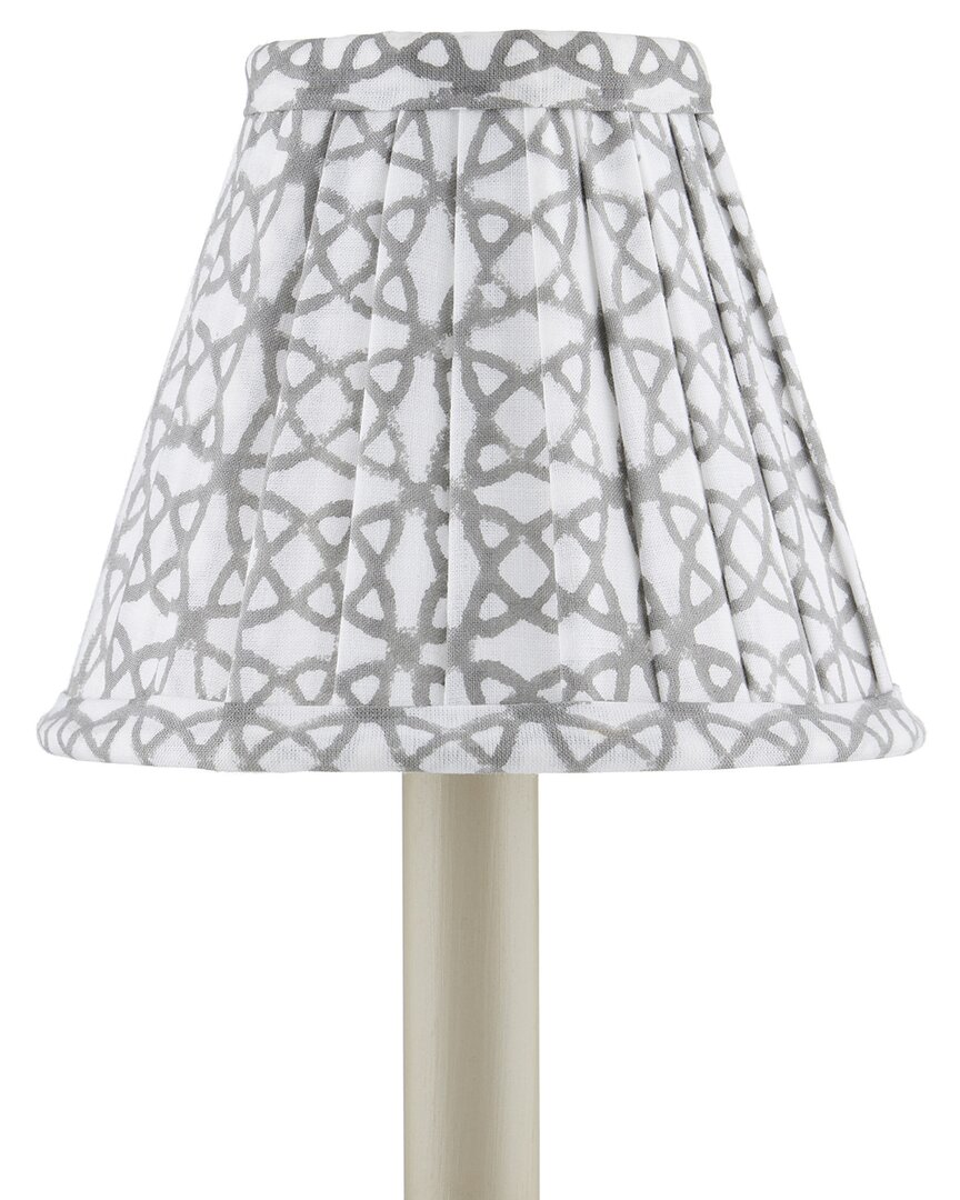 Currey & Company Block Print Pleated Chandelier Shade