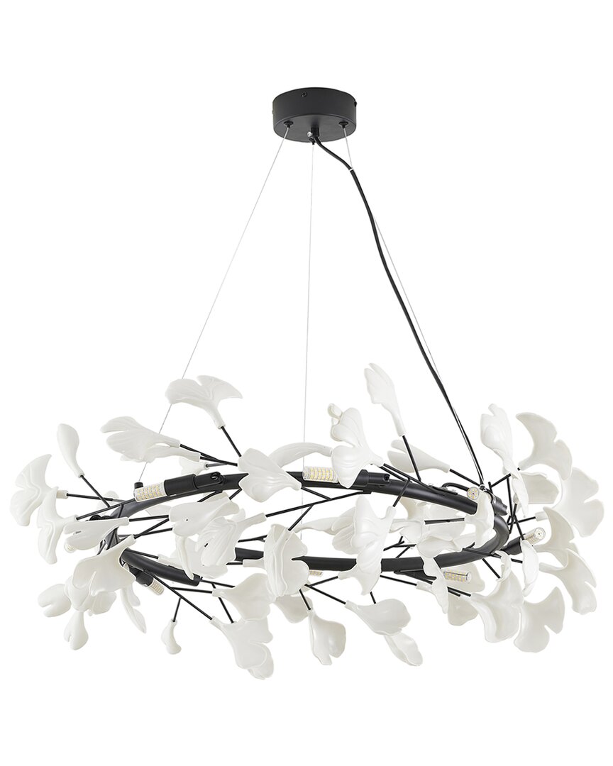 Bethel International 8-light Chandelier With Matte Leaf Petals
