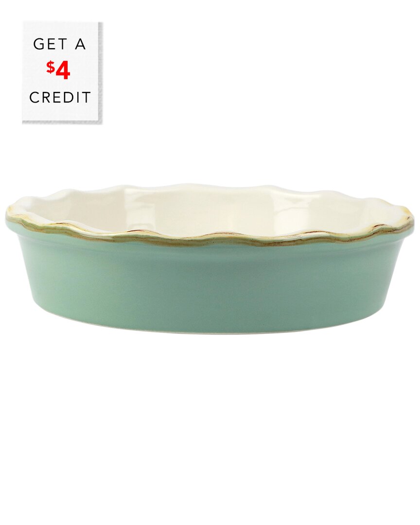 Vietri Italian Bakers Pie Dish With $4 Credit In Blue