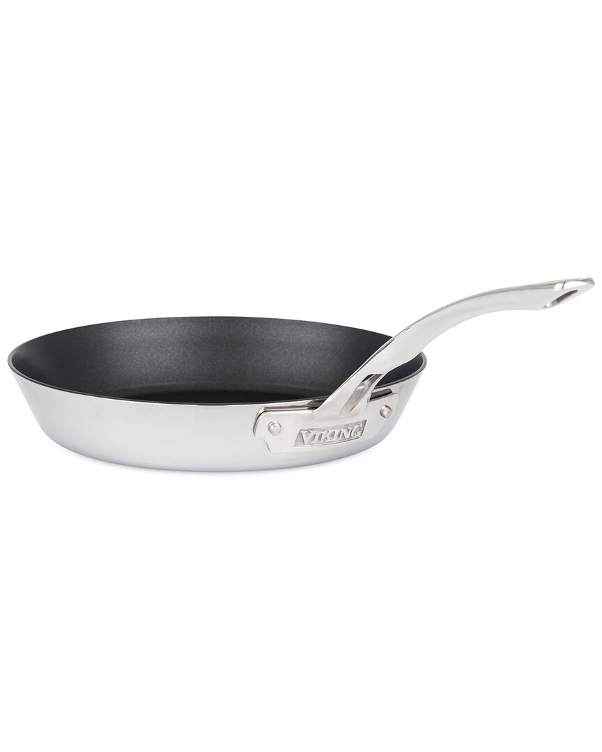 Viking Contemporary 3-ply Stainless Steel 10in Nonstick Fry Pan In Silver