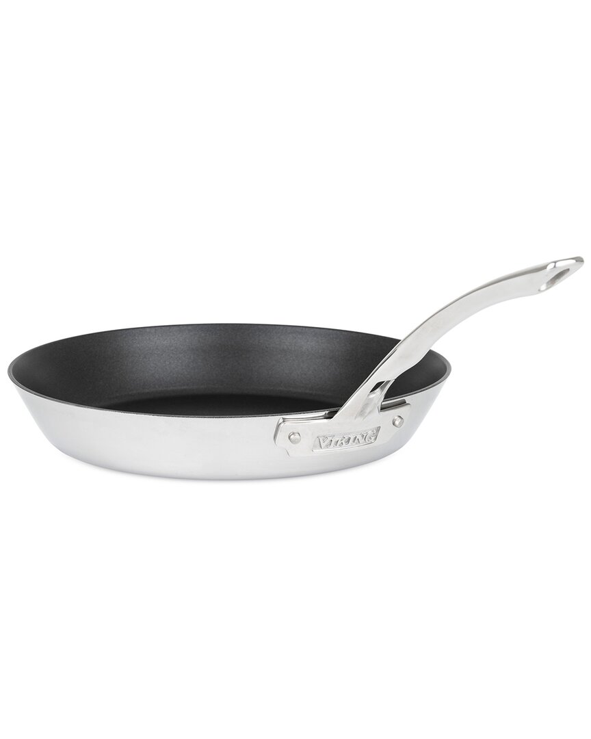 Viking Contemporary 3-ply Stainless Steel 12in Nonstick Fry Pan In Silver