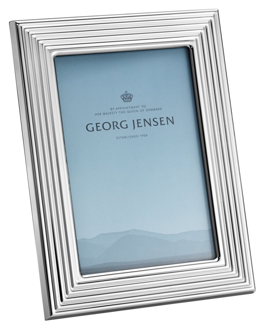 Georg Jensen Small 4x6 Photo Frame In Silver
