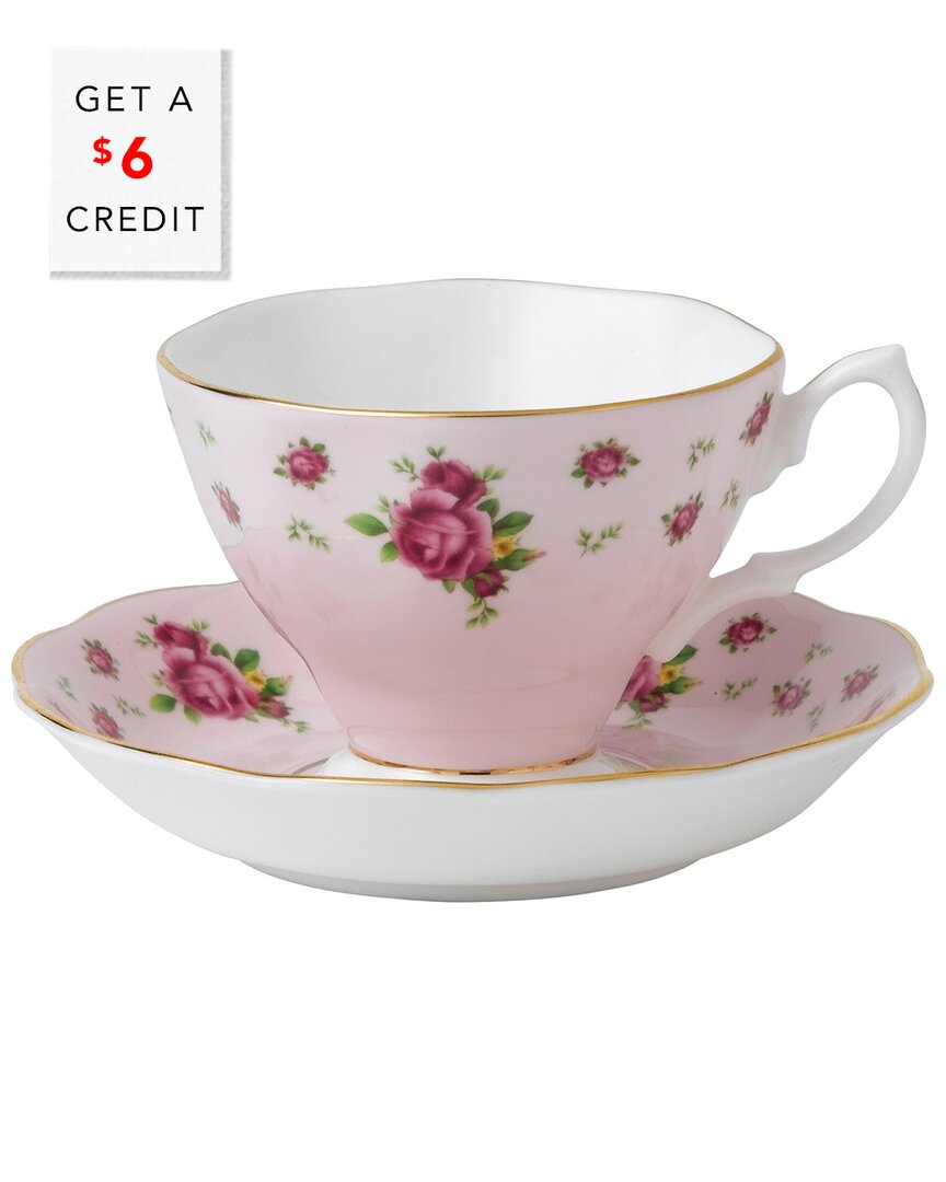 Shop Royal Albert New Country Roses Teacup & Saucer Set With $6 Credit