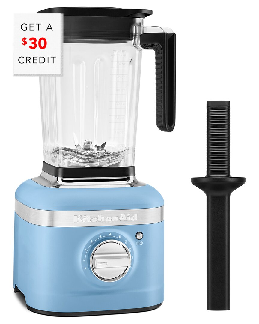 Kitchenaid K400 Blue Variable Speed Blender With Tamper$30 Credit With $30 Credit