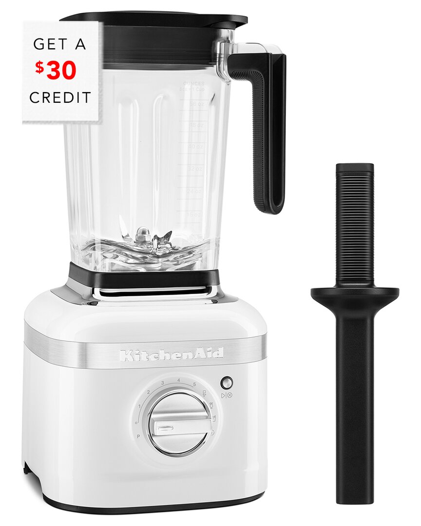 Kitchenaid K400 White Variable Speed Blender With Tamper$30 Credit With $30 Credit