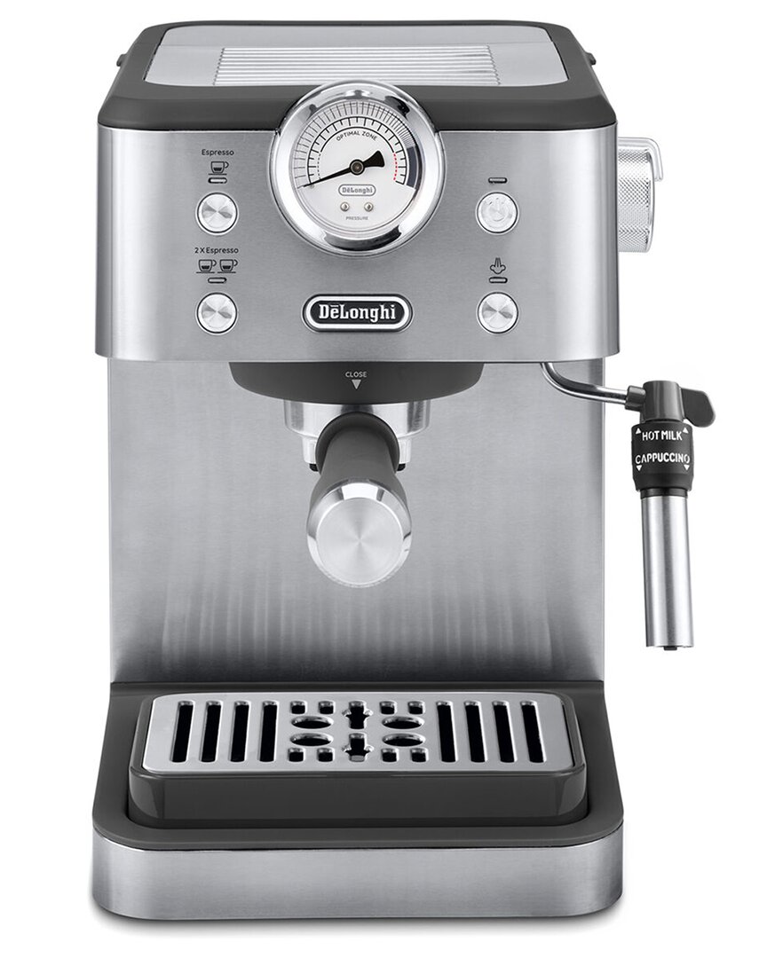Delonghi Linea Classic Automatic Espresso Machine With Milk Frother & Pressure  Gauge Display