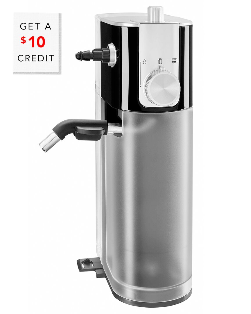 Kitchenaid Metal Automatic Black Milk Frother Attachment For Espresso Machine$10 Credit With $10 Cre