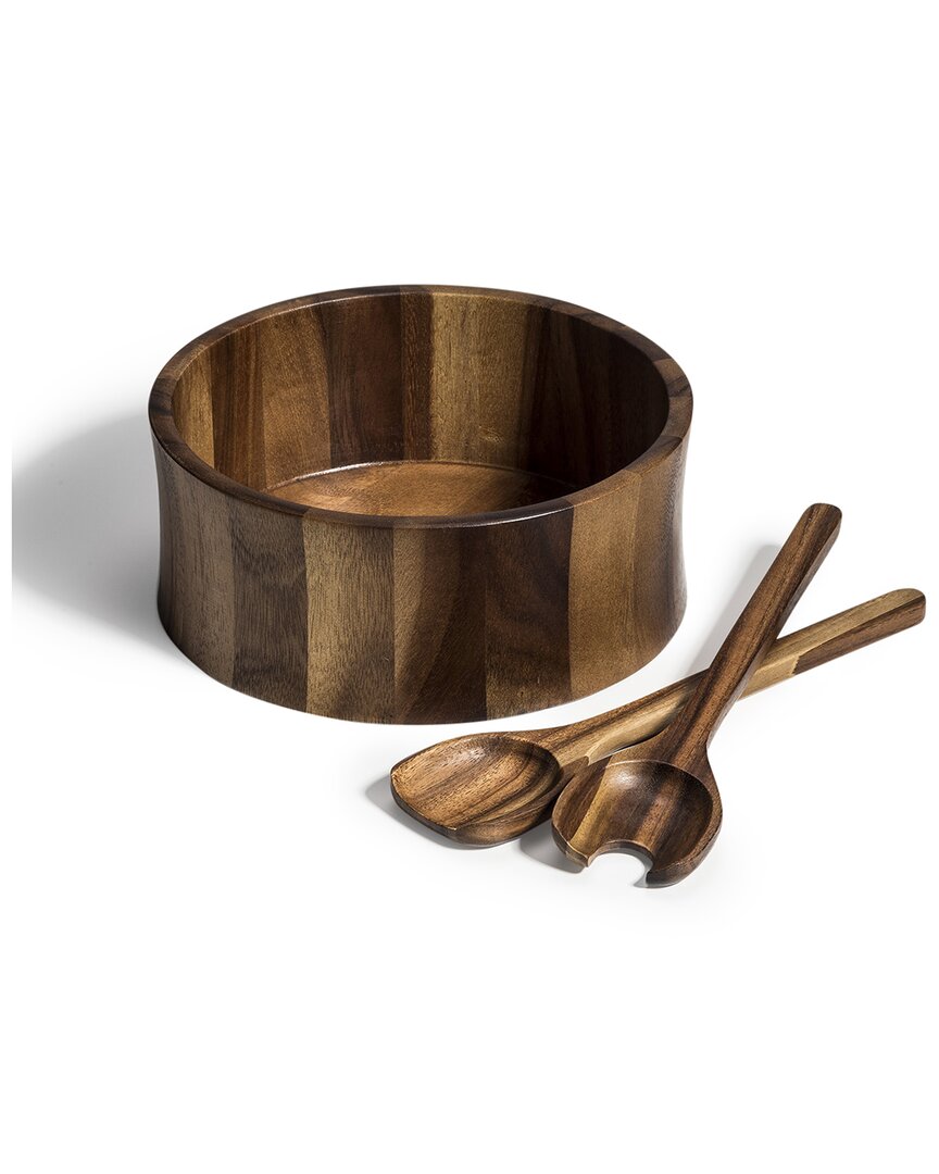 Kalmar Home Large Salad Bowl With Servers