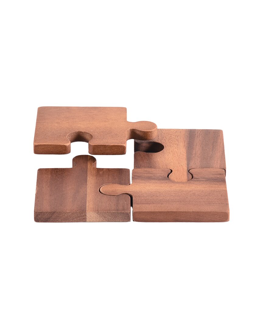 KALMAR HOME KALMAR HOME SET OF 4 PUZZLE PIECE COASTERS