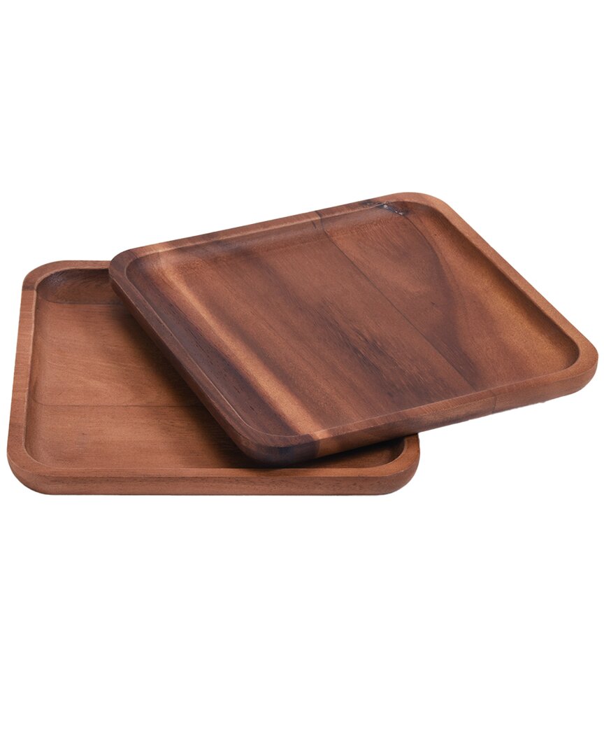 Kalmar Home Set Of 2 Rectangular Plates - Large