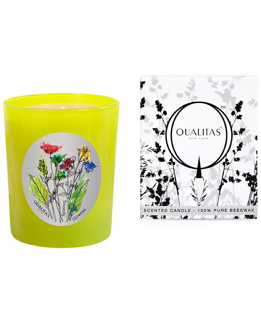 Qualitas Candles Spring Flowers In Green