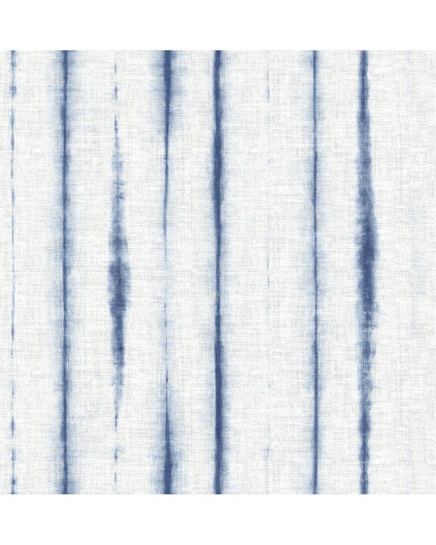 Nuwallpaper Blue Indigo Drops Peel & Stick Wallpaper