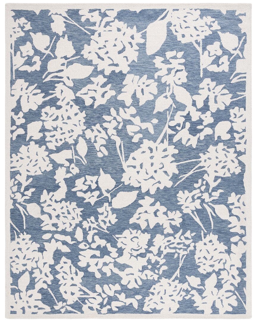 Ralph Lauren Safavieh Lauren  Dylan Hand Tufted Wool-blend Rug In Blue