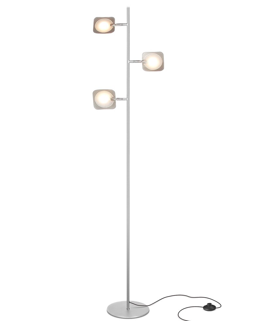 Brightech Tree Led Floor Lamp In Silver